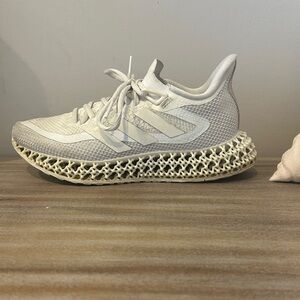 Adidas Women's Cream Athletic Shoes